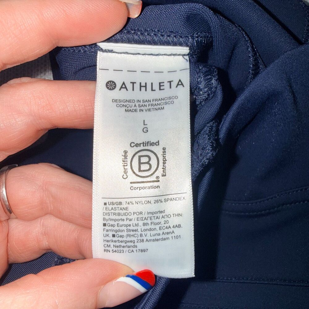 Athleta Delancey Skyline Ankle Flare Pant - Navy L - Picture 7 of 8